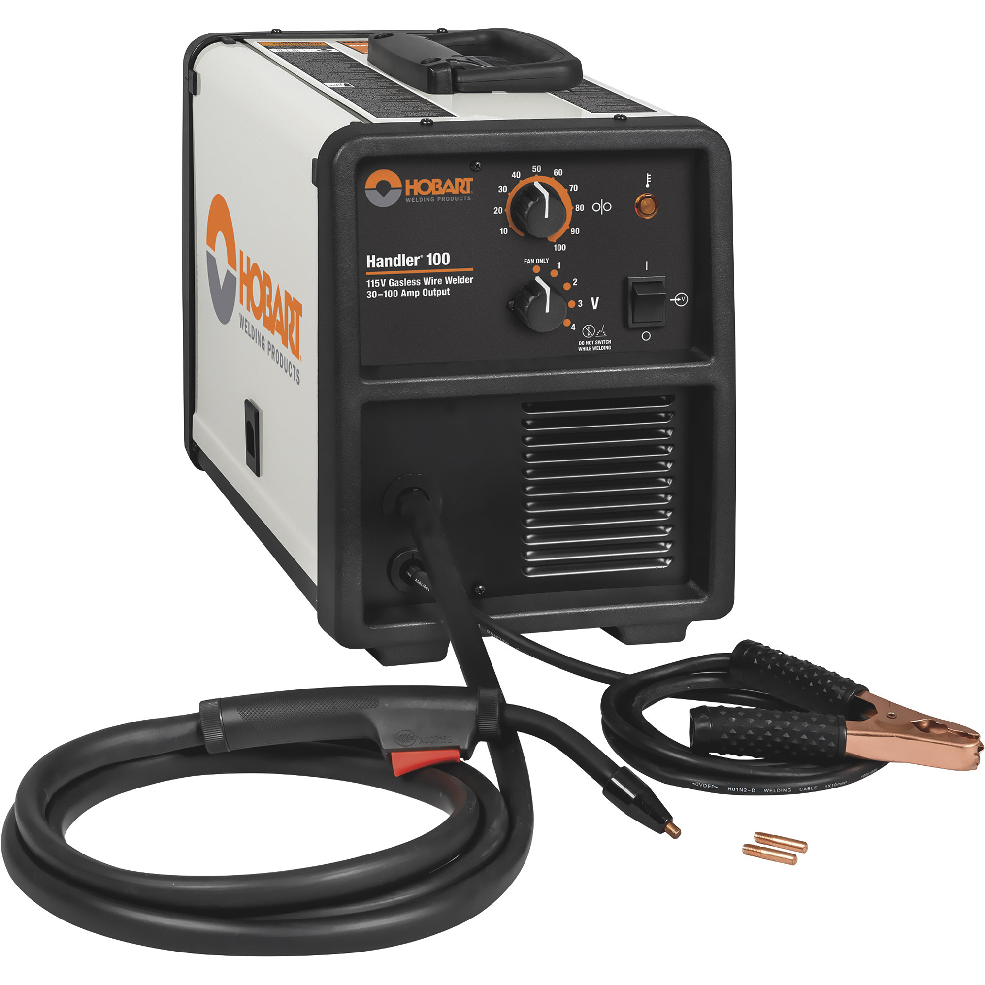 Hobart Handler 100 Flux-Core Welder, Transformer, 115V, 30-100 Amp Output, Model# 500572